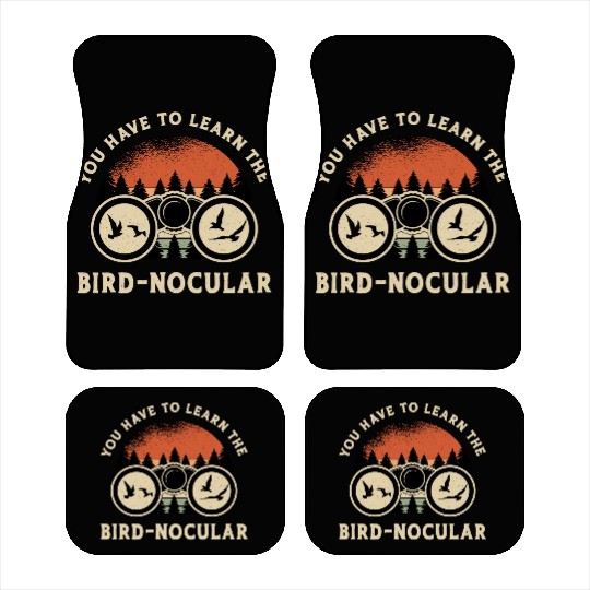 Bird Watching The Bird Nocular Retro Bird Watcher Car Mats