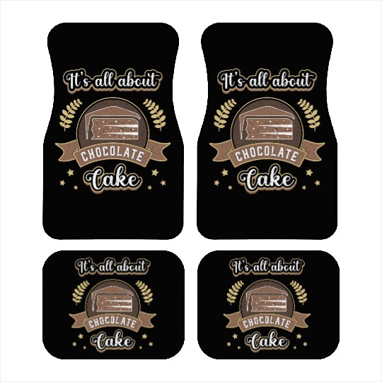 Chocolate Cake Day Dessert Sweet Delicious Car Mats