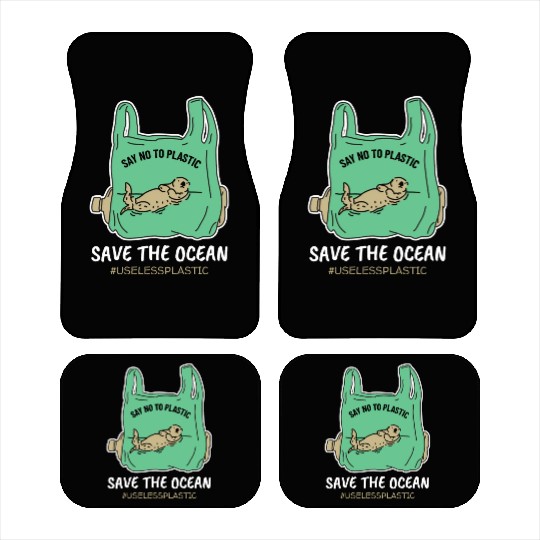 Save The Ocean Seal Save The Earth Environment Car Mats