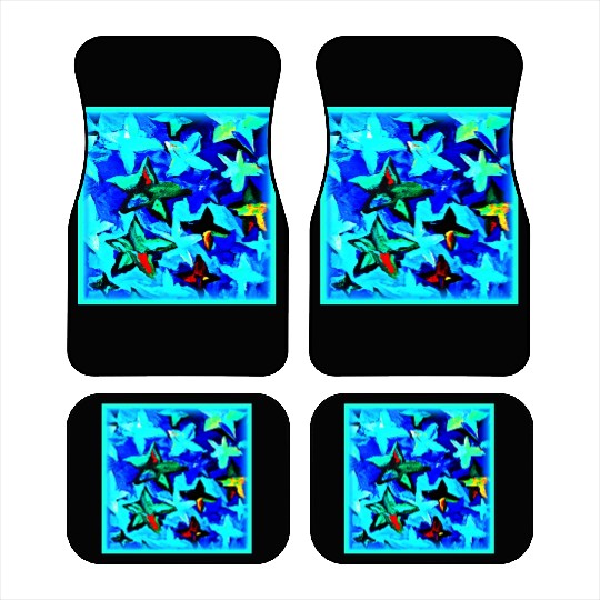 Blue Starry Night Sky Painting. Buy Now Car Mats