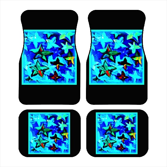 Blue Starry Night Sky Painting. Buy Now Car Mats