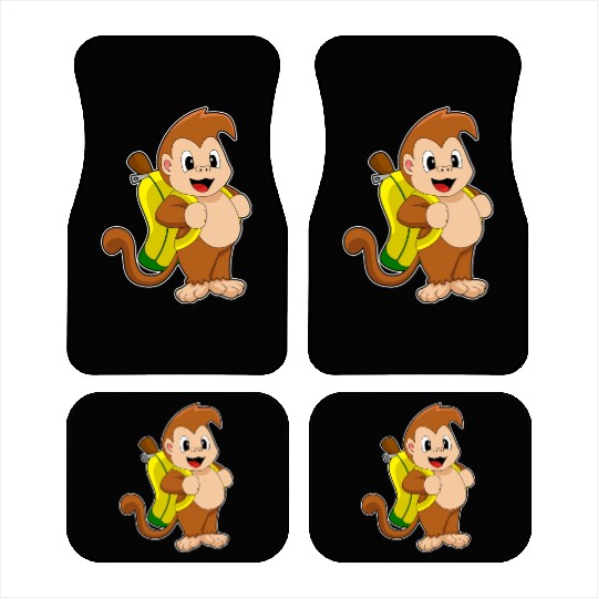 Monkey Banana Backpack Car Mats