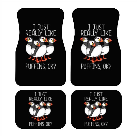 Atlantic Puffin Bird Lover Gift Women Cute Puffin Car Mats