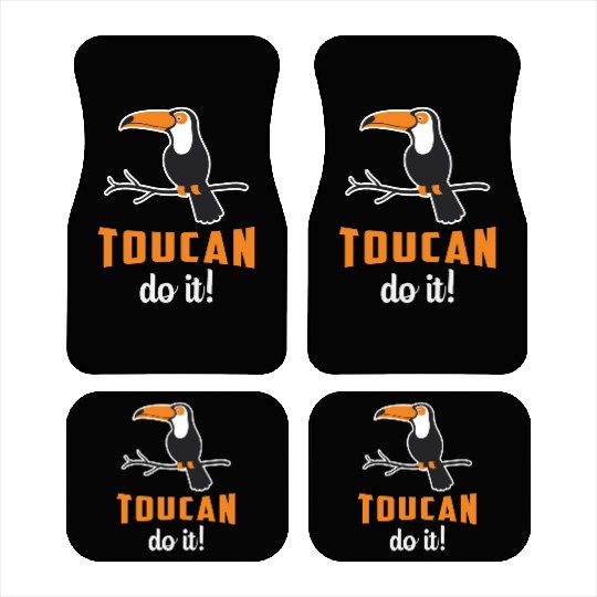 Toucan Do It Bird Watcher Watching Retro Toucans Car Mats
