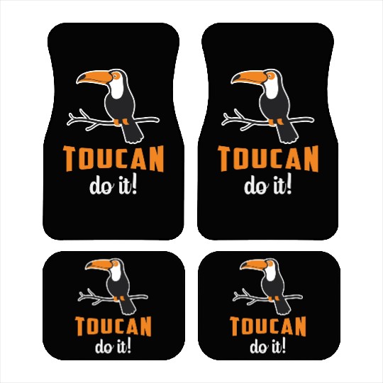 Toucan Do It Bird Watcher Watching Retro Toucans Car Mats