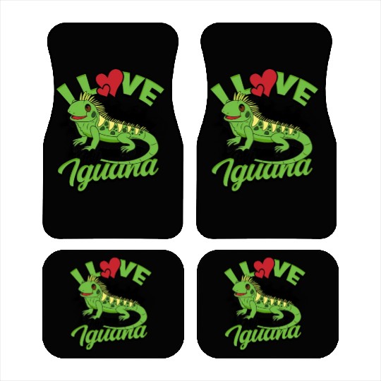 I Love My Iguana - Reptile Car Mats
