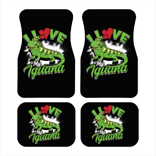 I Love My Iguana - Reptile Car Mats