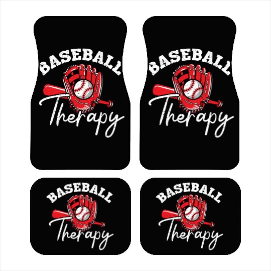 Baseball Therapy Baseball Player Baseball Coach Car Mats
