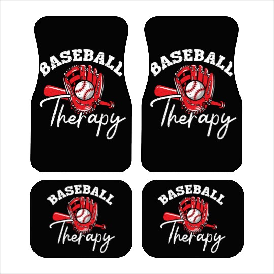 Baseball Therapy Baseball Player Baseball Coach Car Mats