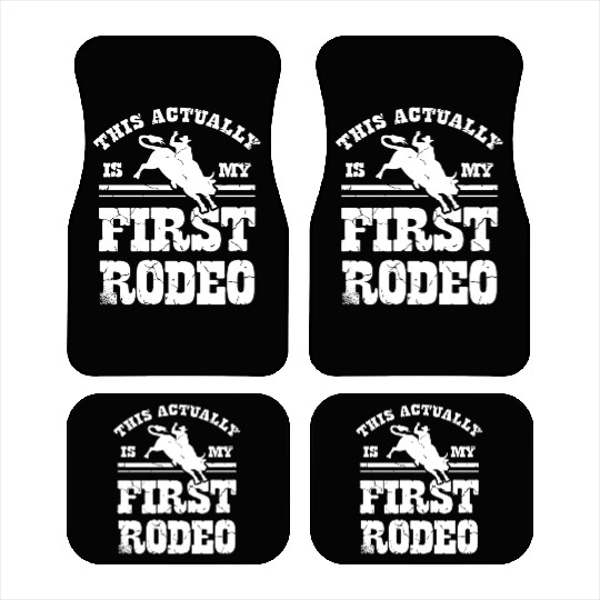 Bull Rider Bull Riding Western Rodeo Cowboy Lover Car Mats