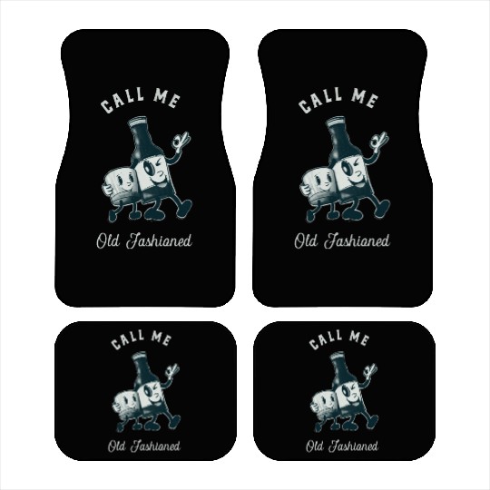 Bourbon Lover Call Me Old Fashioned Car Mats