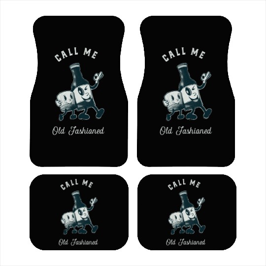Bourbon Lover Call Me Old Fashioned Car Mats