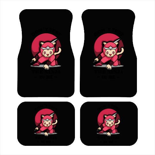Karate Ninja Cat Kung Fu Car Mats