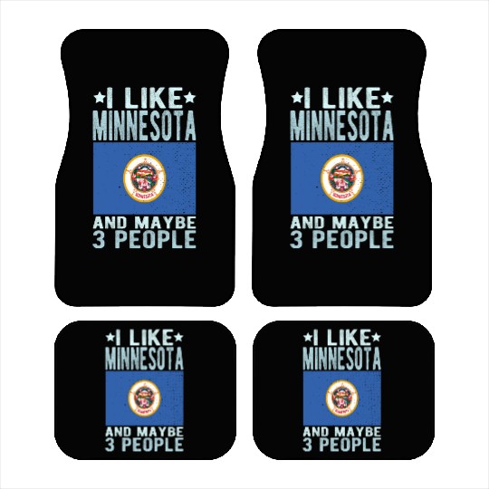 Minnesota Flag US State Car Mats