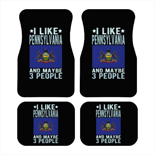 Pennsylvania Flag US State Car Mats