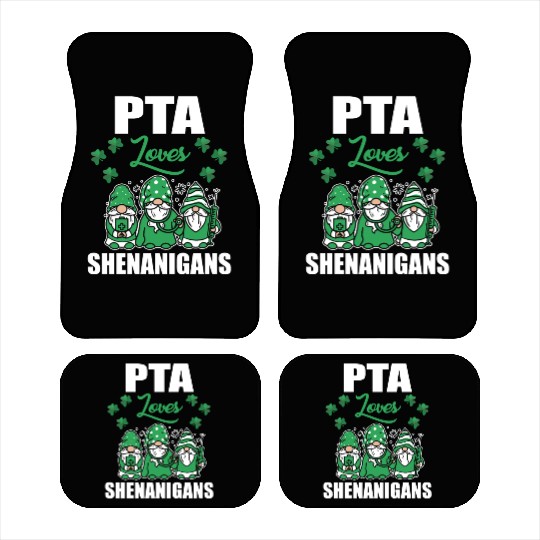 PTA Loves Shenanigans Irish St. Patricks Day Car Mats