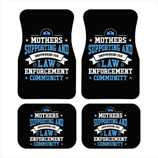Police Mothers Day Cop Officer Law Enforcement Car Mats