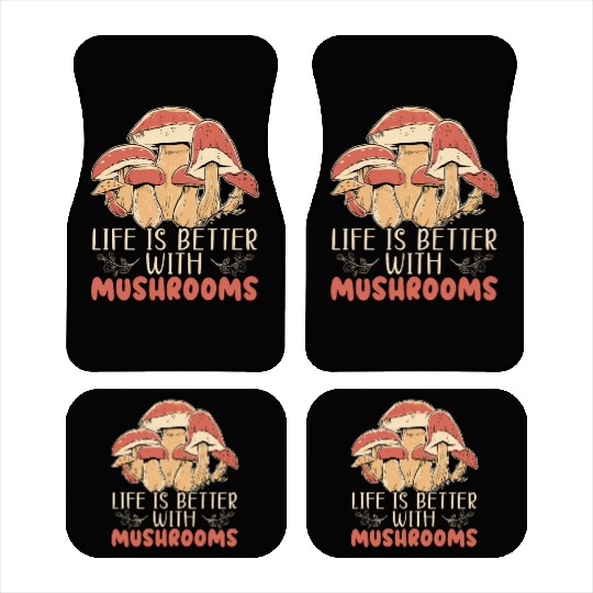 Cottagecore Mushroom Aesthetic Nature Conservation Car Mats
