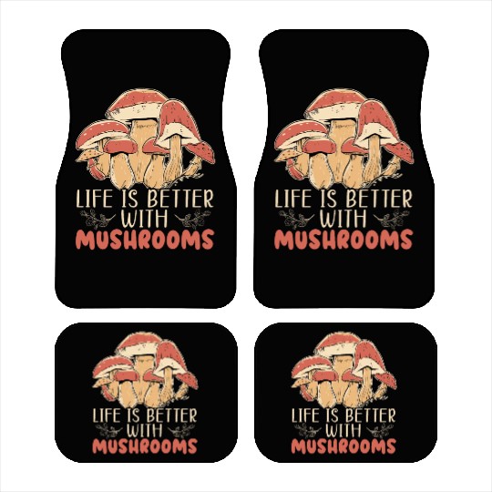 Cottagecore Mushroom Aesthetic Nature Conservation Car Mats