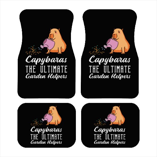 Gardening Capybara Garden Planting Gardener Car Mats