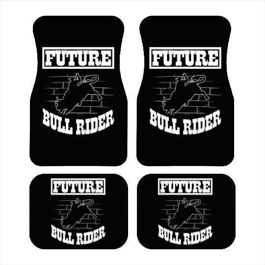 Future Bull Rider Bull Riding Western Rodeo Cowboy Car Mats