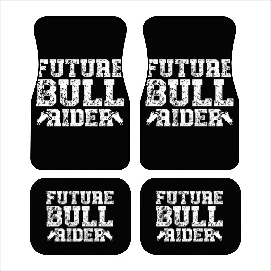 Future Bull Rider Bull Riding Western Rodeo Cowboy Car Mats