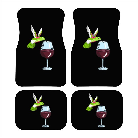 Hummingbird Drinking Wine Birdwatching Hummingbird Car Mats