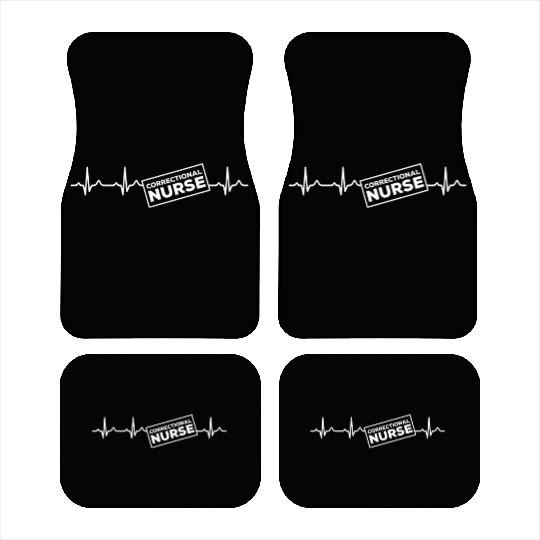 Great Correctional Nurse Heartbeat Design Car Mats