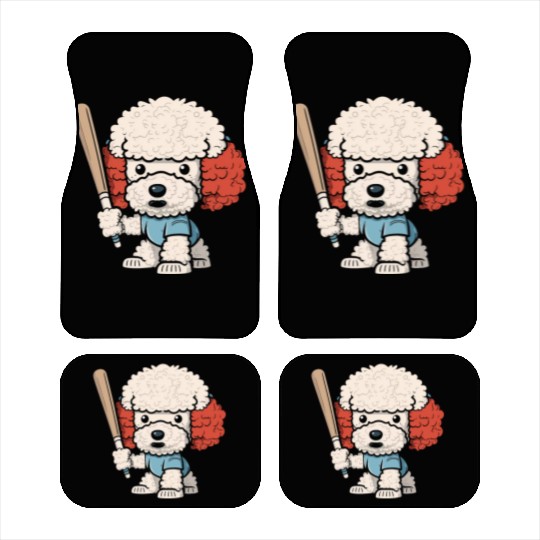 Baseball Dog Baseball Player Baseball Coach Car Mats