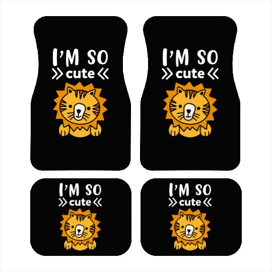 I m So Cute Lion Children Lion Car Mats