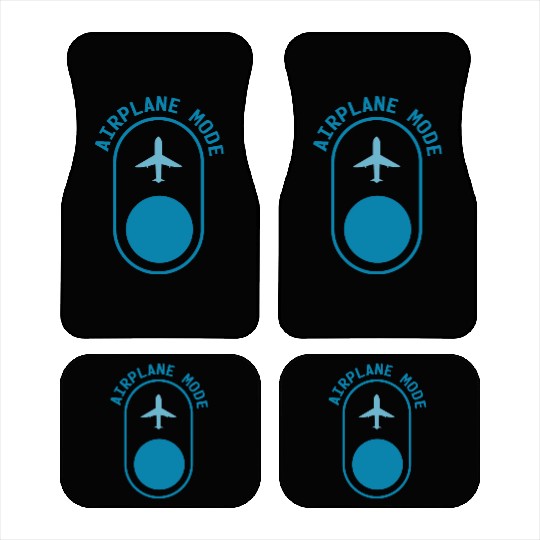 Airplane Mode Vacation Traveling Adventure Relax Car Mats
