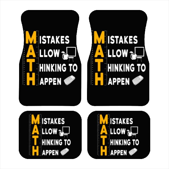 I'm A Math Teacher Appreciation Gift Math Lover Car Mats