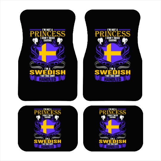 Not A Princess Im A Swedish Woman nostalgia Car Mats