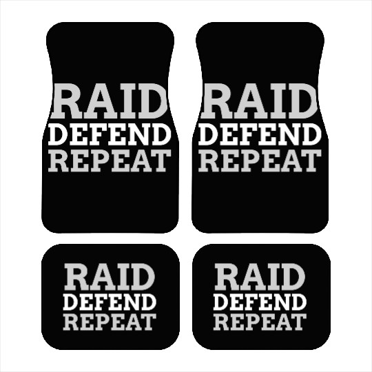 Raid Defend Repeat | Kabaddi Sport Car Mats
