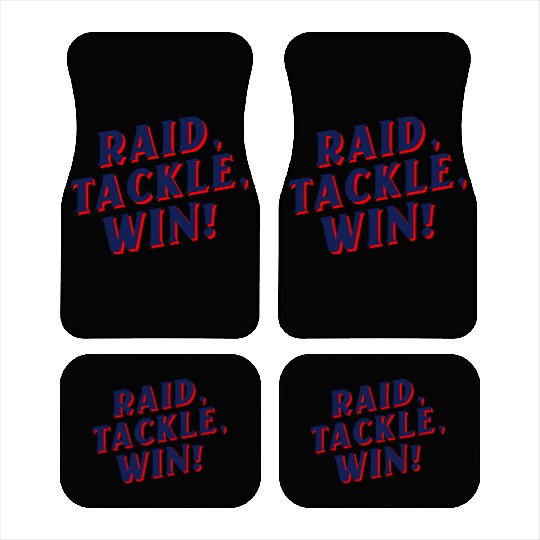 Raid, Tackle, Win! | Kabaddi Sport Car Mats