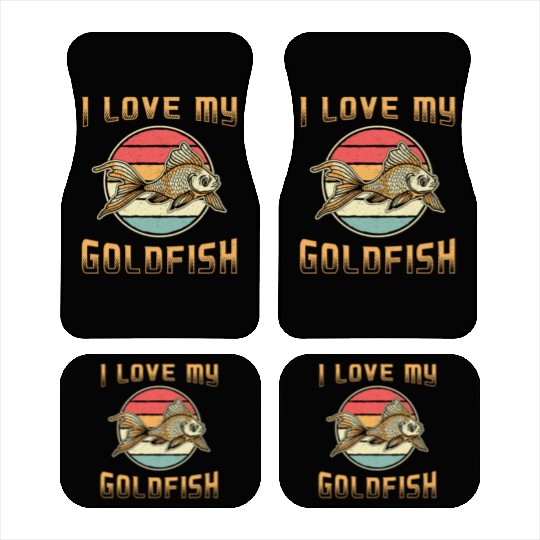 Goldfish I Love My Goldfish Aquarium Animal Fish Car Mats
