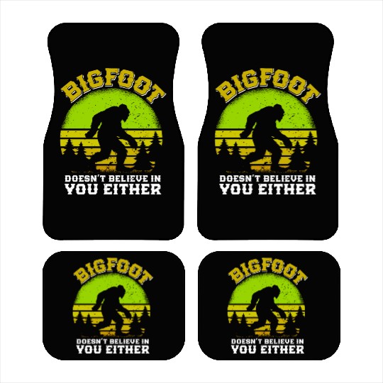 Bigfoot Mountain fan Hiker funny Nature boy Car Mats