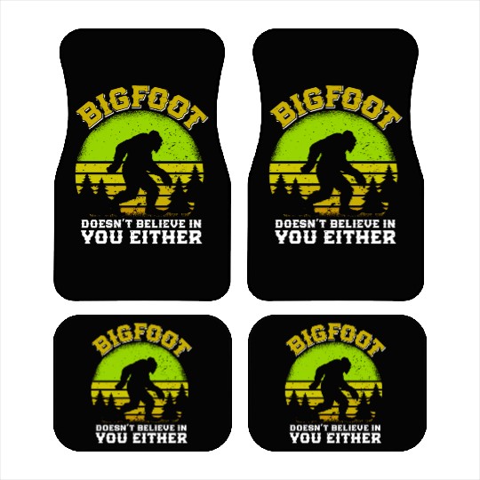 Bigfoot Mountain fan Hiker funny Nature boy Car Mats