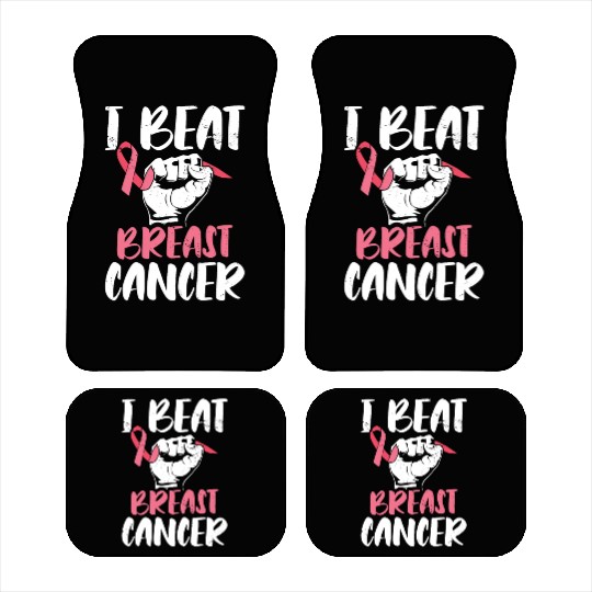 I Beat Breast Cancer Survivor Breast Cancer Car Mats