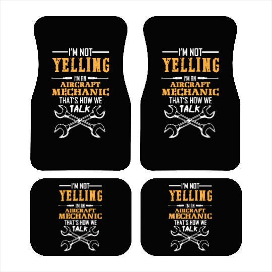 Aircraft Mechanic Car Mats