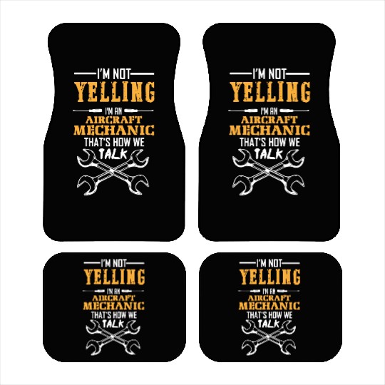 Aircraft Mechanic Car Mats