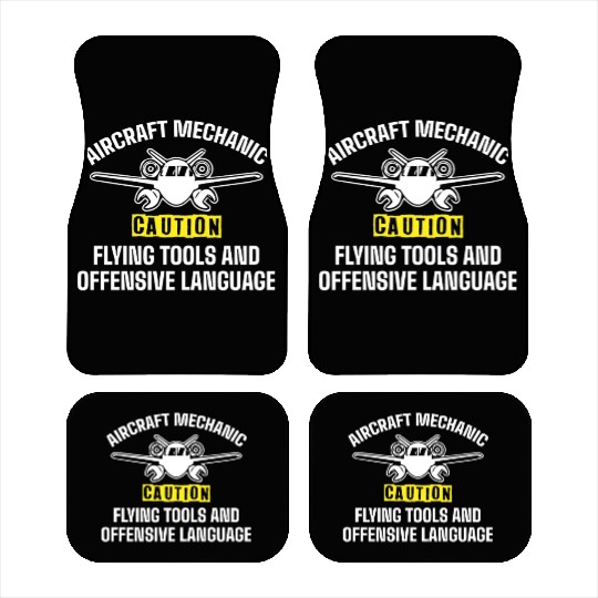 Aircraft Mechanic Car Mats