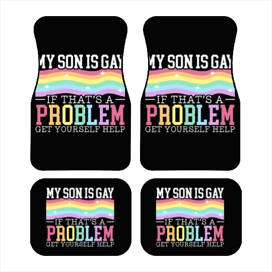 Gay Rights Rainbow Pride Month LGBTQ Gay Pride Car Mats