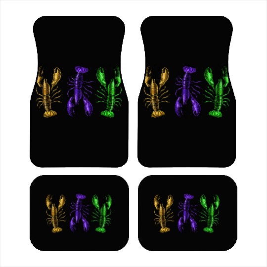 Lobster Mardi Gras Car Mats