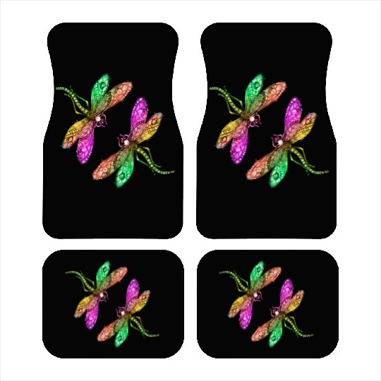 Spring, colorful insects playing. Car Mats