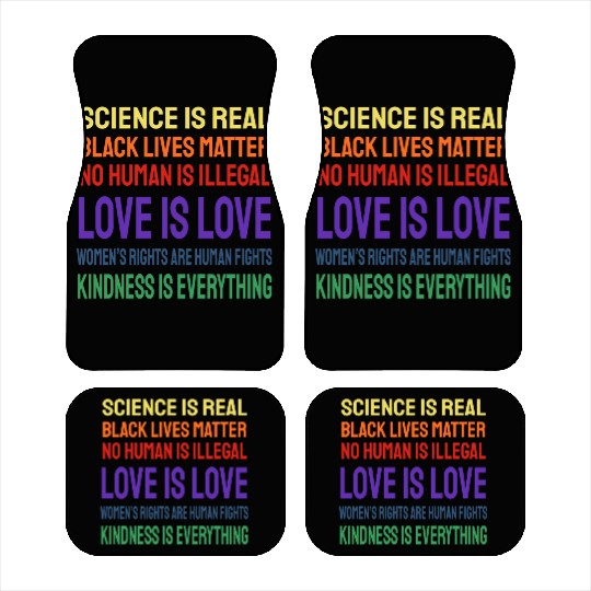 Science Is Real Black Lives Matter Car Mats