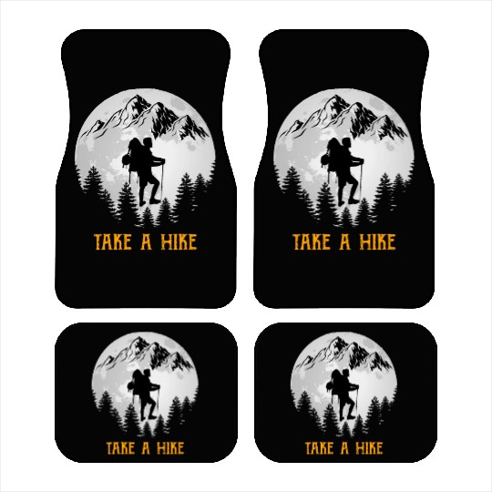 Take a Hike Wanderlust Hiking Car Mats