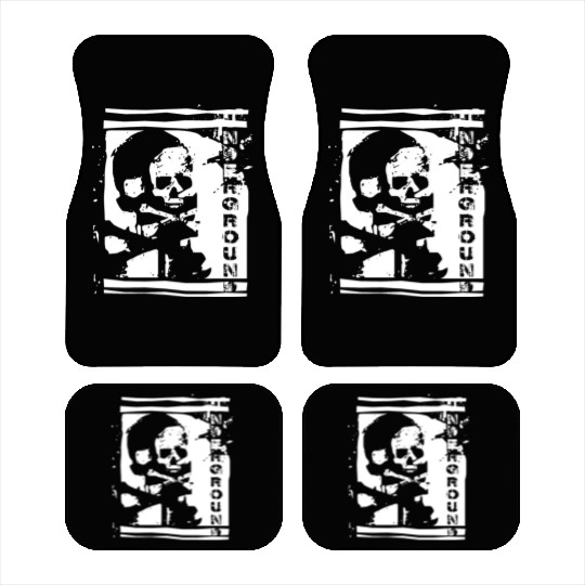 UNDERGROUND skull PUNK design Car Mats