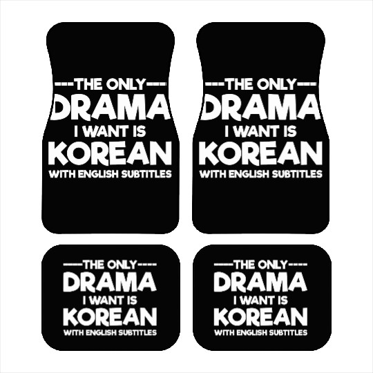 Korean Drama K Drama English Subtitles Car Mats