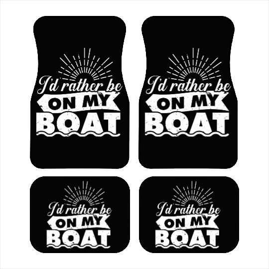 Sailor Angler Captain Yacht Boat Boat Ship Sailing Car Mats